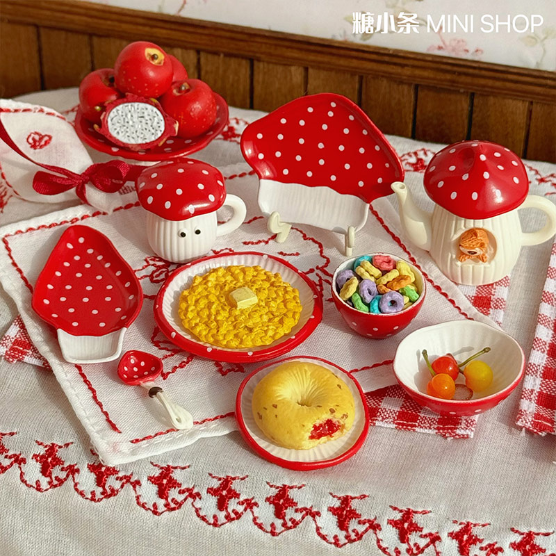 娃用食玩6分蘑菇厨具糖小条