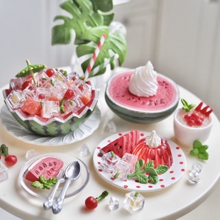 糖小条迷你水果冰块微缩薄荷叶迷迭香模型丝果兔兔酱blythe娃用