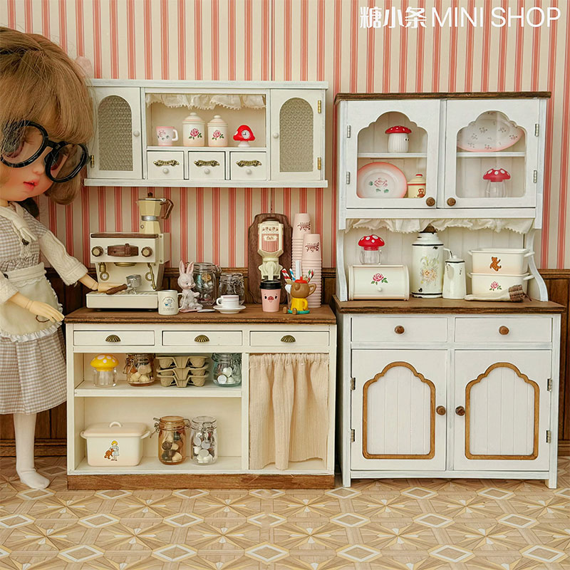 娃用家具材料包迷你餐边柜糖小条