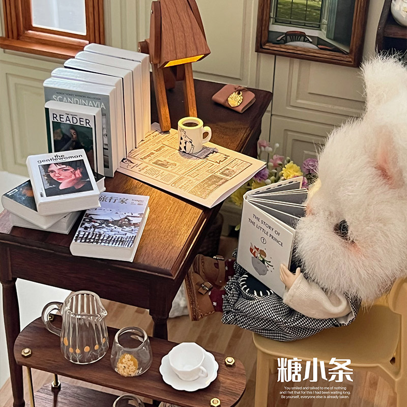 书块杂志熟料书块娃用道具