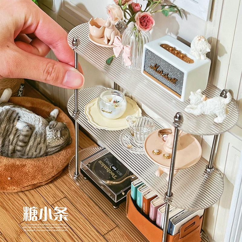 糖小条家具6分亚克力金属搁架