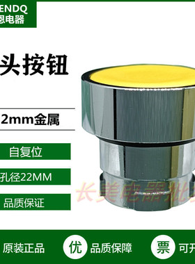 伏恩 FN2BA5C 黄色自复位平头按钮开关头同ZB2BA5C高品质精品平钮
