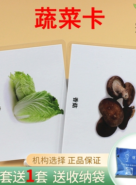博士星教具蔬菜卡自闭症训练卡语言认知卡训练教材ABA早教认知卡