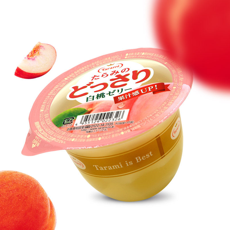 tarami日本原装进口水果葡萄橘子果肉果冻休闲果冻小零食230g