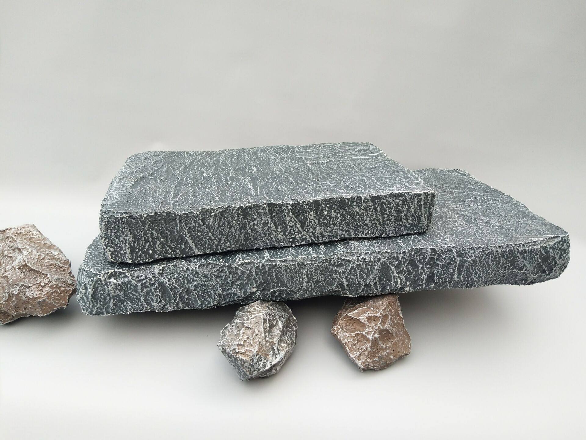 定制演出胸口碎大石仿真摆件影视道具仿真石板摄影泡沫石板假石头