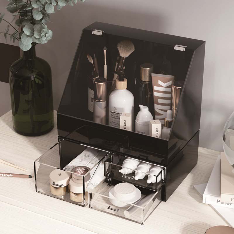 桌面亚克力普拉度化妆品收纳盒