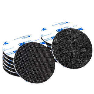 3M强力带背胶魔术贴高粘度双面胶自粘扣固定汽车脚垫圆形子母贴片