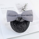 头花女网兜职业发网盘头发护士餐厅工作银行酒店发饰头饰2026新款