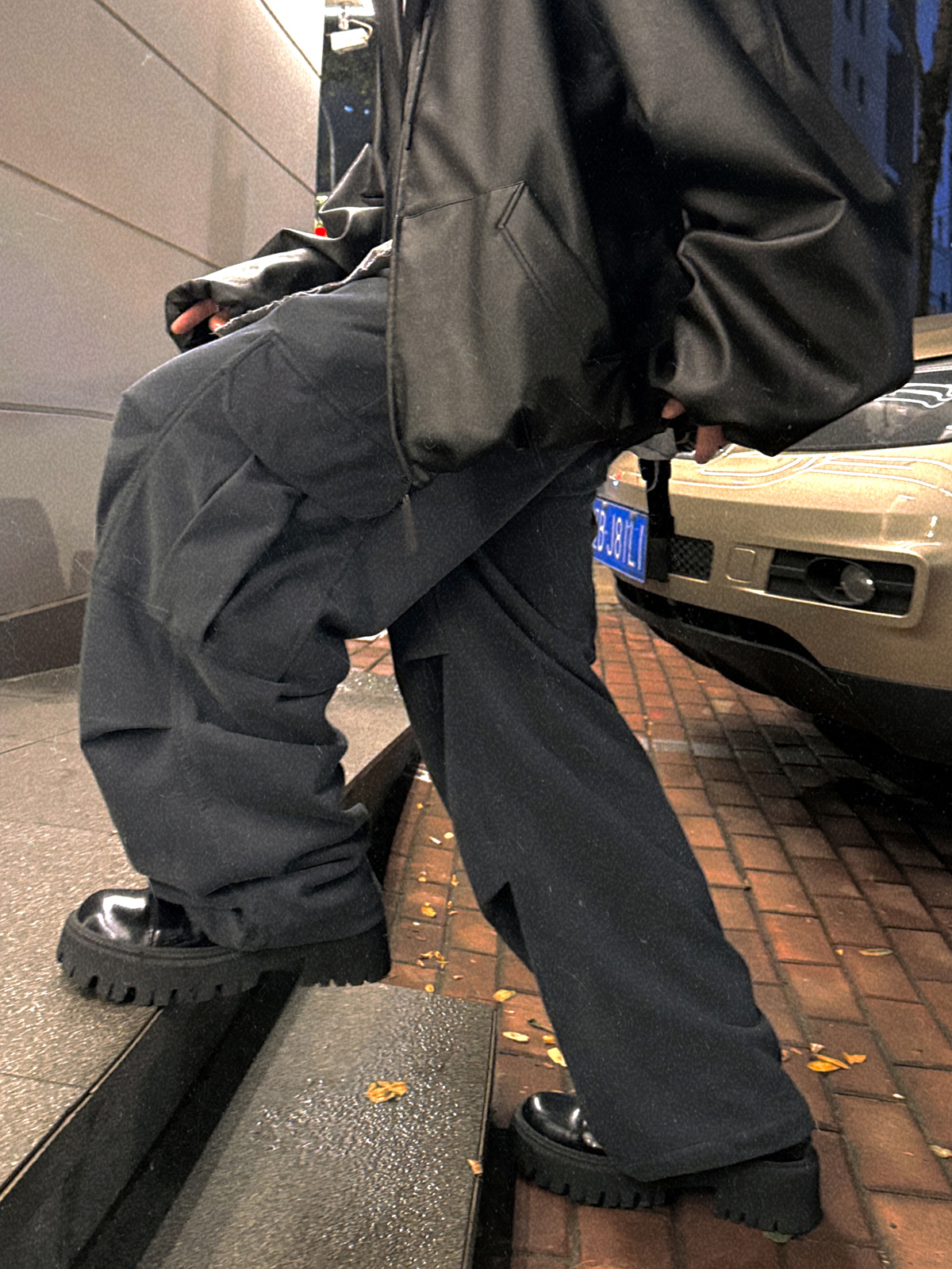 Aurocean水洗炒色卫裤