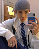 Aurocean 反戴也好看冷灰色复古水洗加深加大头围帽子 全封棒球帽