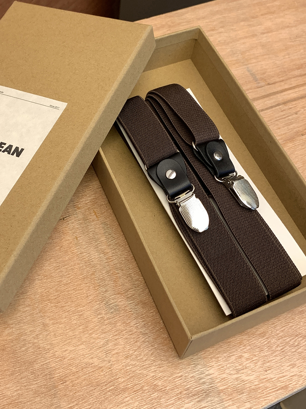 Aurocean背带夹复古吊带弹力松紧