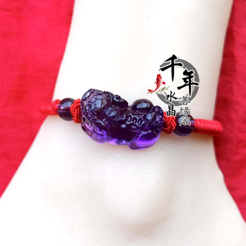 手工编织招财平安貔貅手链