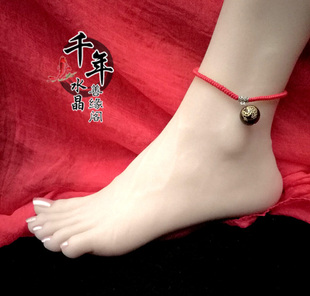 2026年生肖属鸡生肖牛吉祥物腾龙护塔黑曜石红绳手链护身符