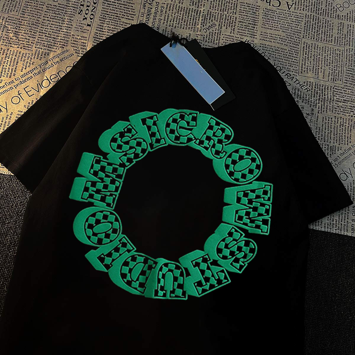 国潮风韩版半袖简约港风情侣装