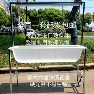 缝纫机衣车斗带灯架加厚高承重衣服塑料斗配件可移动收纳推车服装