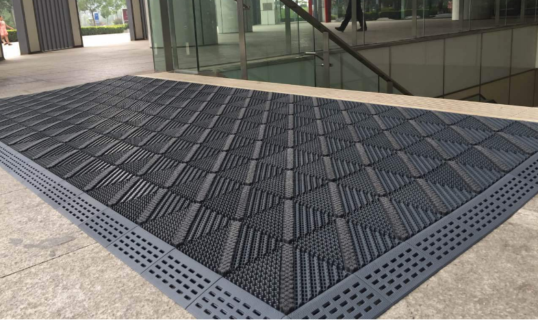 门厅室外镂空拼装防尘塑料地垫