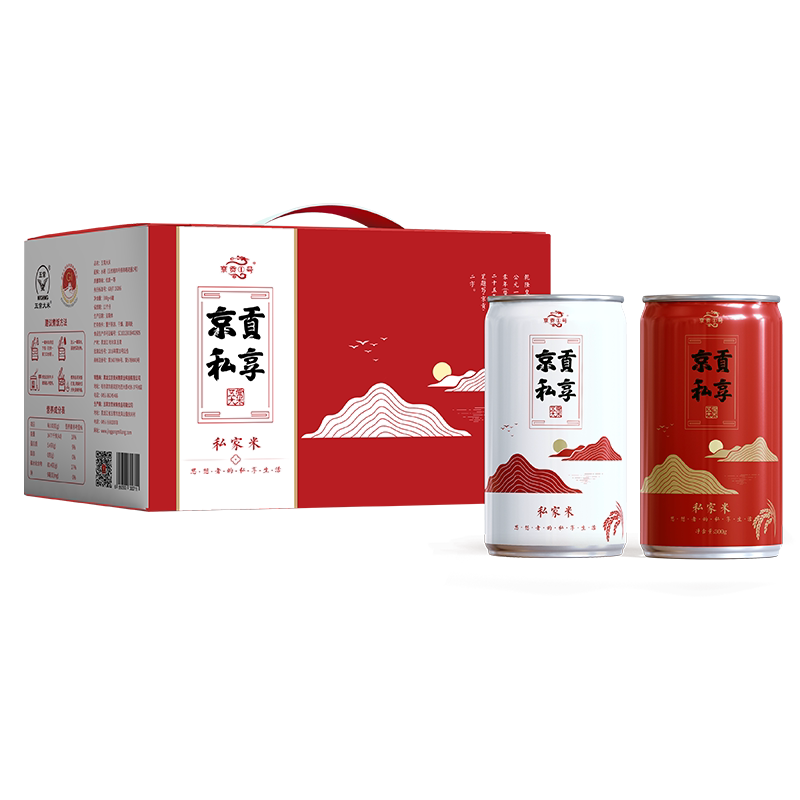 京贡1号罐装五常大米礼盒
