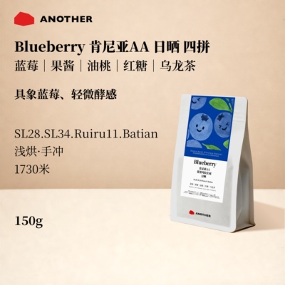 别处咖啡肯尼亚AA日晒蓝莓豆