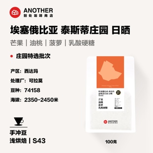 别处咖啡埃塞西达玛泰斯蒂庄园特选批次日晒74158精品咖啡豆
