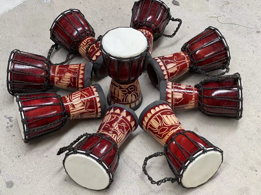 升级6寸便携带小鼓手鼓非洲鼓幼儿园成人儿童打击乐器