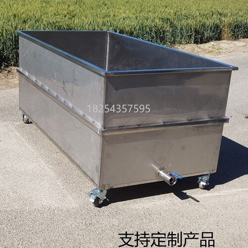 定做304不锈钢储水箱长方形储水浸泡池大型盛水容器大型设备清理 - 封面