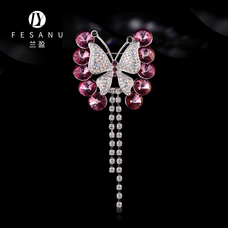 兰盈奥地利水晶胸针原创设计