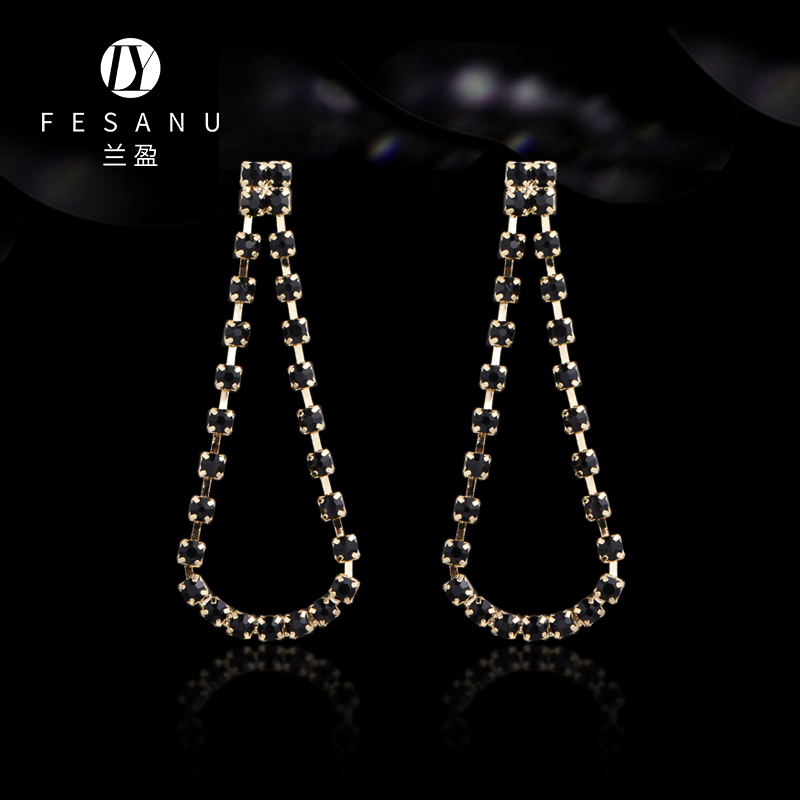 兰盈原创奥地利水晶耳环