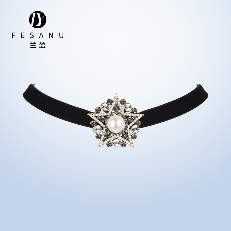 兰盈choker项圈星星项链