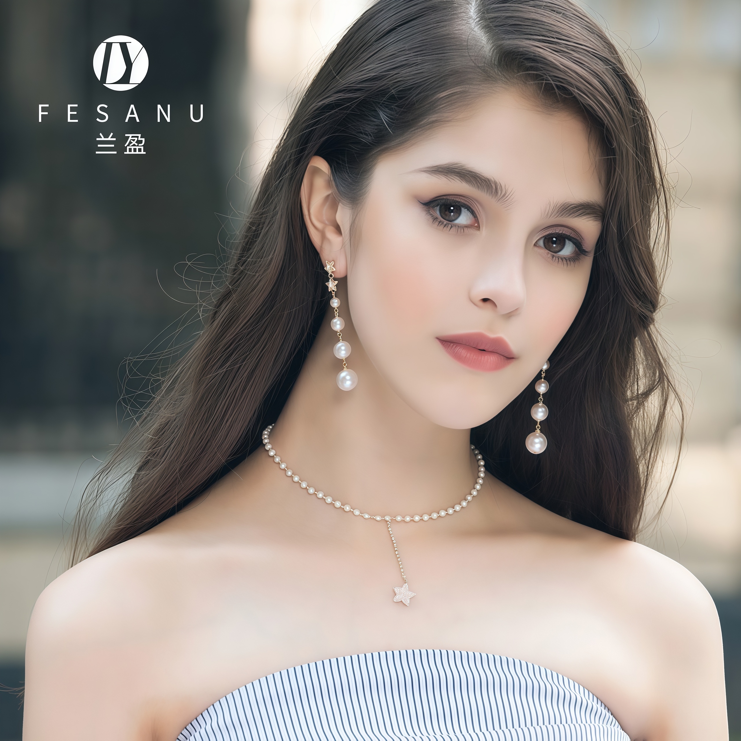 兰盈水晶耳环原创设计