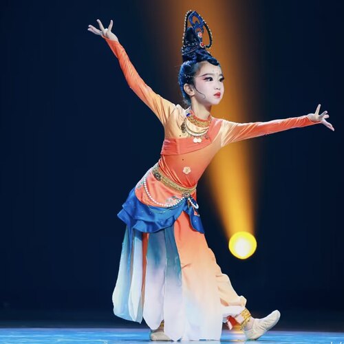 新款古典舞敦煌飞天引幻妙音演出服反弹琵琶异域风情表演艺考独舞