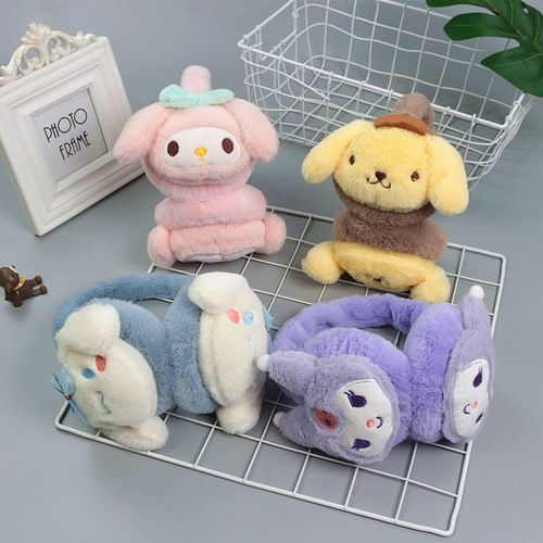 儿童耳罩冬卡通公仔毛绒保暖耳包