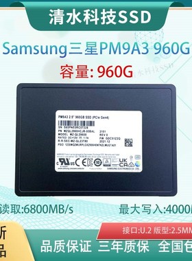 Samsung/三星PM9A3 960G U.2PCIE4.0企业级高速固态硬盘SSD