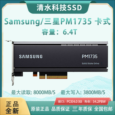 三星PM17356.4T卡式高速硬盘
