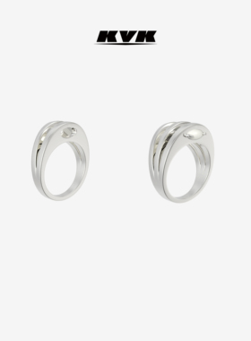 KVK  HUNTING 游猎系列回旋镖宝石高级轻奢女小众纹理组合戒