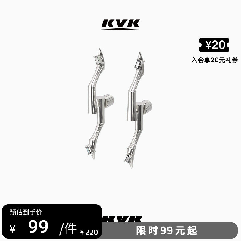 KVK Earrings new pattern Simplicity Cold A small minority Anti allergy Ear Studs senior Bone nail personality Earringsin the Accessories/Fashion Jewelry, Earring , Earrings  category - from Buy2taobao.com to provide professional Taobao agent buy service