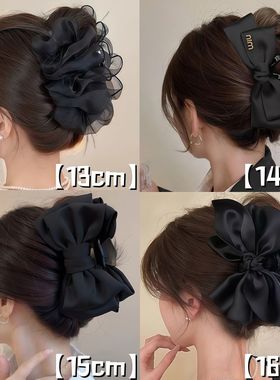 高级在逃公主2025新款大号双面蝴蝶结大抓夹气质简约ins风鲨鱼夹