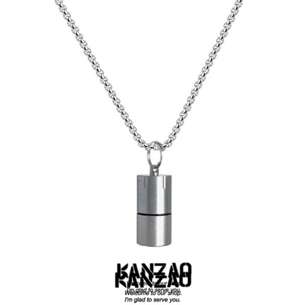 KANZAO-打火机项链韩国ins复古潮人情侣吊坠男女简约百搭个性饰品