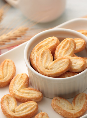 日本进口 三立源氏迷你蝴蝶酥曲奇饼干38g办公室下午茶代餐零食