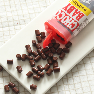 零食明治chocobaby巧克力可爱