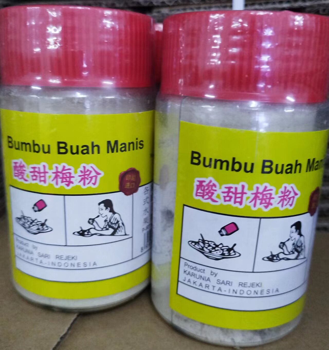 印尼原装进口 鹰牌酸梅粉话梅梅子粉香甜味水果沙拉调料 150g
