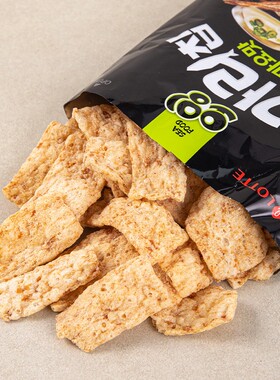 韩国进口 乐天 蛋黄酱辣味明太鱼脆片休闲膨化食品解馋小零食