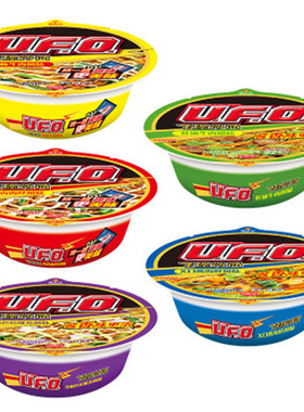 NISSIN日清UFO油炸速食方便面飞碟炒面铁板牛肉风味碗装泡面宵夜