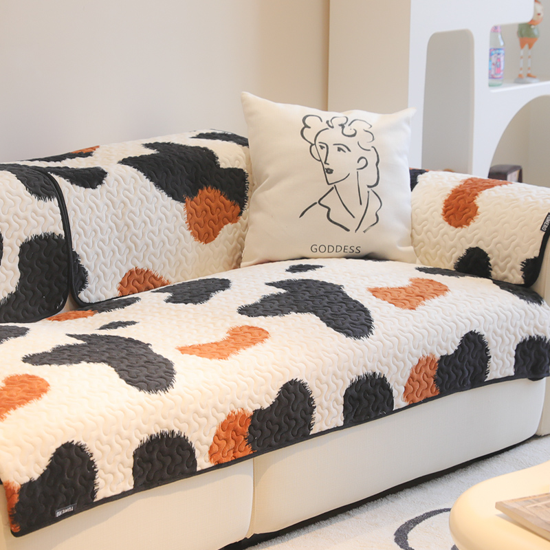 雨朵沙发简约毛绒防滑通用