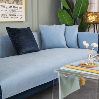 中式风防滑四季通用布艺沙发垫