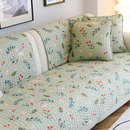 通用 田园纯棉沙发垫布艺碎花防滑坐垫真皮沙发垫四季 雨朵 新品