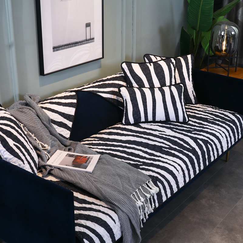 雨朵北欧简约现代全棉套罩沙发垫