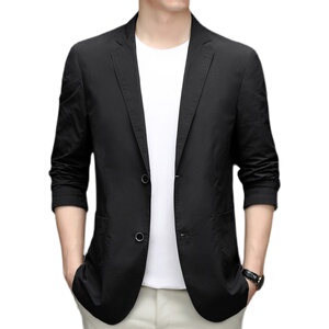 2023春款男士上衣中青年流行修身潮流西服P195图片