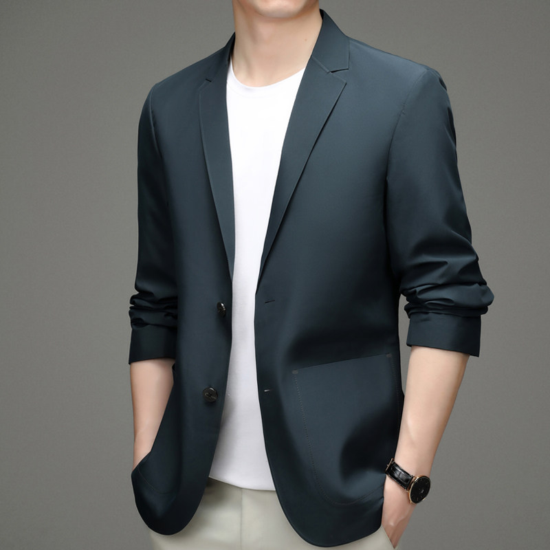 2023春款男士上衣中青年流行修身潮流西服P175,男装西服,电商D223-1