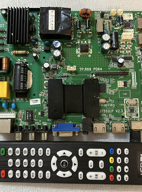 电视TP.R69 PD64 QT552LP V2.2主板Wi-Fi网络安卓系统主板电源