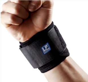 LP护腕可调运动足篮网羽毛球跑步透气男女橡胶加压复健预防扭拉伤